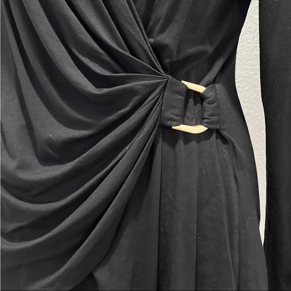 Cache Black Wrap Top - Picture 3 of 8